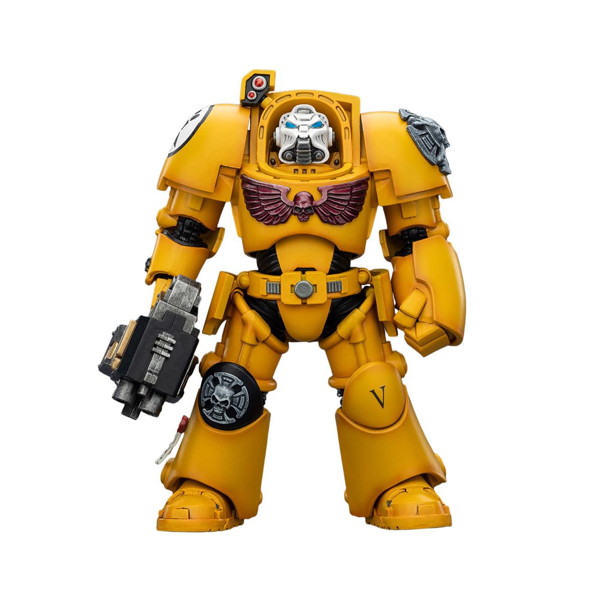 JOYTOY Warhammer 40K 5.62inch Terminator Squad with Power Fist and Assault Cannon 1:18 Scale Action Figure (Imperial Fists Terminator 2)