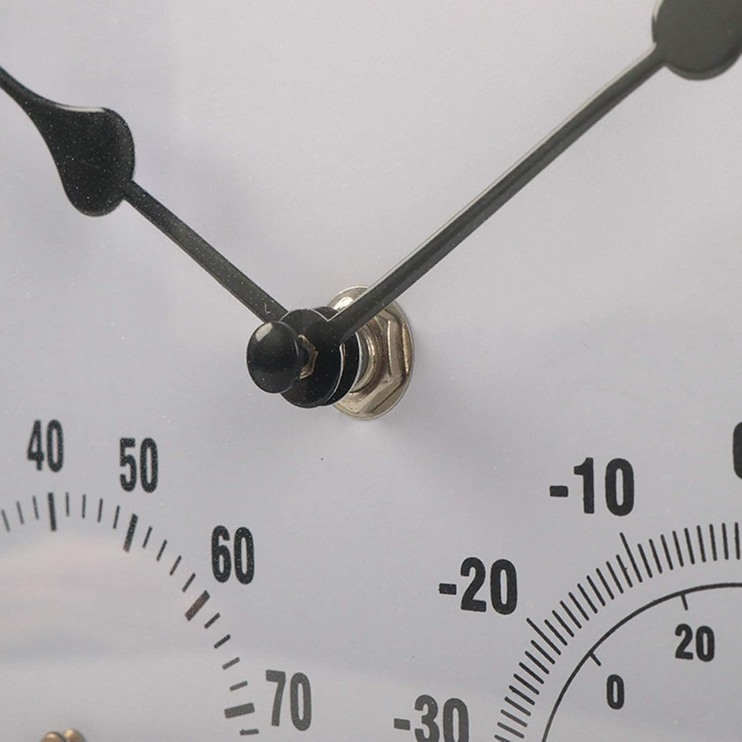 Homezone Westminster - Reloj de jardín y termómetro de 10 pulgadas, resistente al agua, duradero, decoración de jardín, para patio, cocina, sala de estar (reloj de pizarra de piedra)