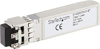 StarTech.com Brocade 57-0000075-01 Compatible SFP+ Module - 10GBASE-SR - 10GbE Multimode Fiber MMF Optic Transceiver - 10GE Gigabit Ethernet SFP+ - LC 300m - 850nm - DDM (57-0000075-01-ST)