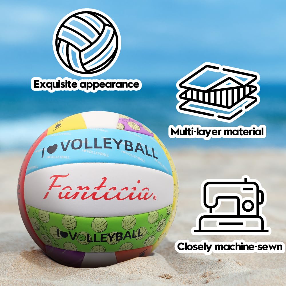 Voleibol Tamaño 5 Impermeable Suave Pelota de Playa con Bomba