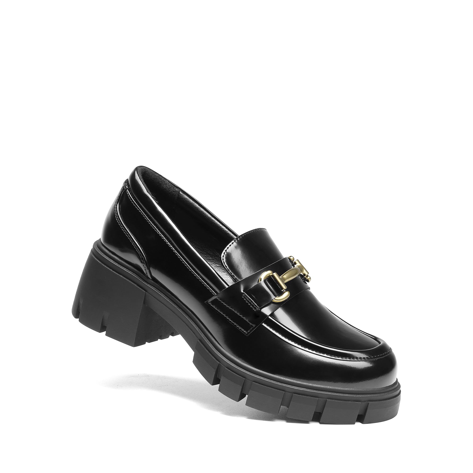 DREAM PAIRS Mocasines para Mujeres Plataforma Mocasines Gruesos Slip On Zapatos Casual