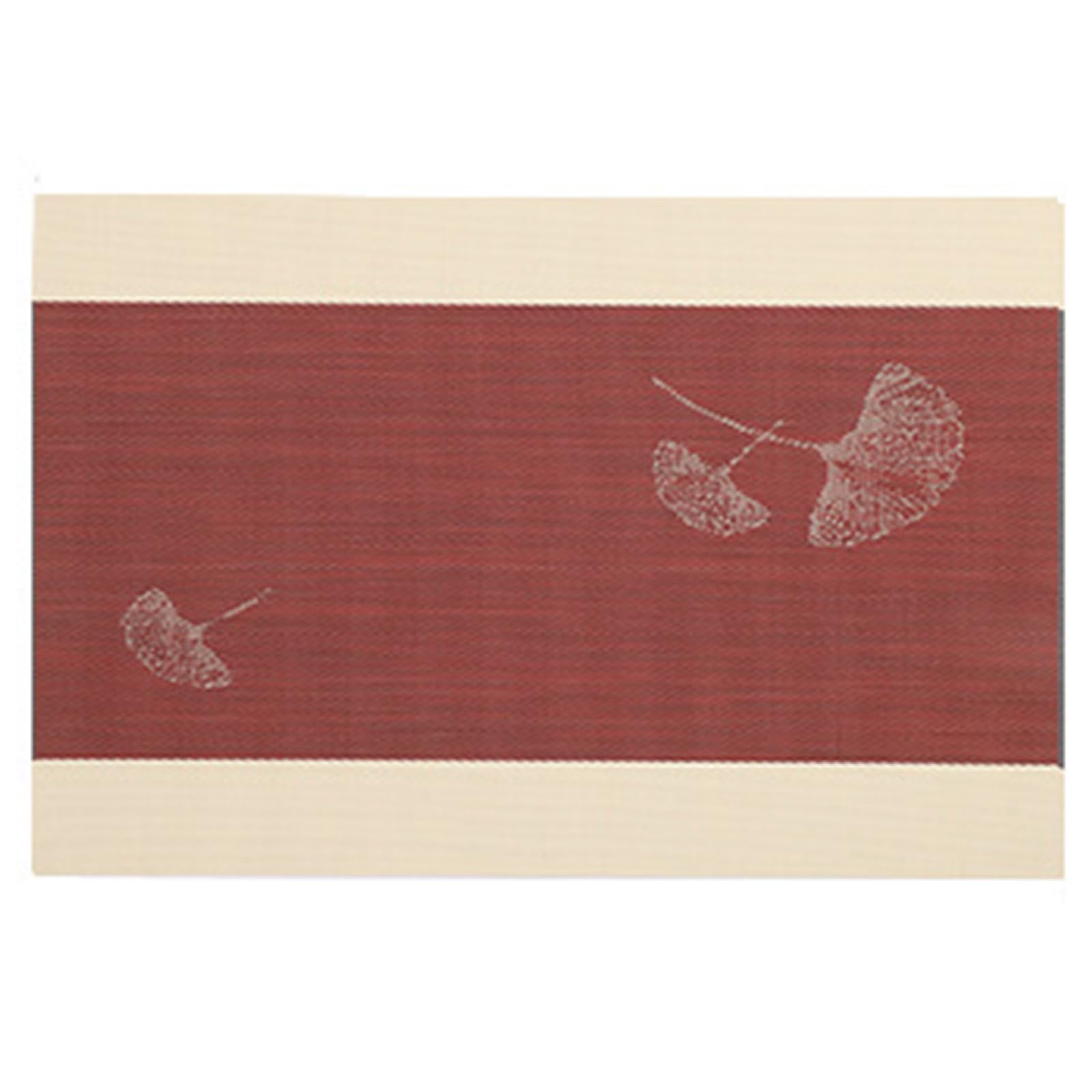 Sets de table rectangulaires élégants en PVC durable pour une table moderne