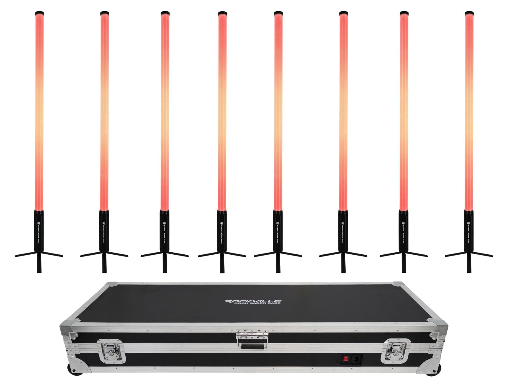 Amazon.com: Rockville 8X Rock Saber Black Wireless DMX DJ Tube