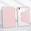 Funda Giratoria para Huawei Honor Pad X9 / X8 PRO 11.5 Pulgadas 2023 con Porta Lápiz, Soporte Protector Giratorio 360 Grados Smart Tablet Delgada Carcasa Dura Folio Tapa Trasera Transparente (Rosa) 3