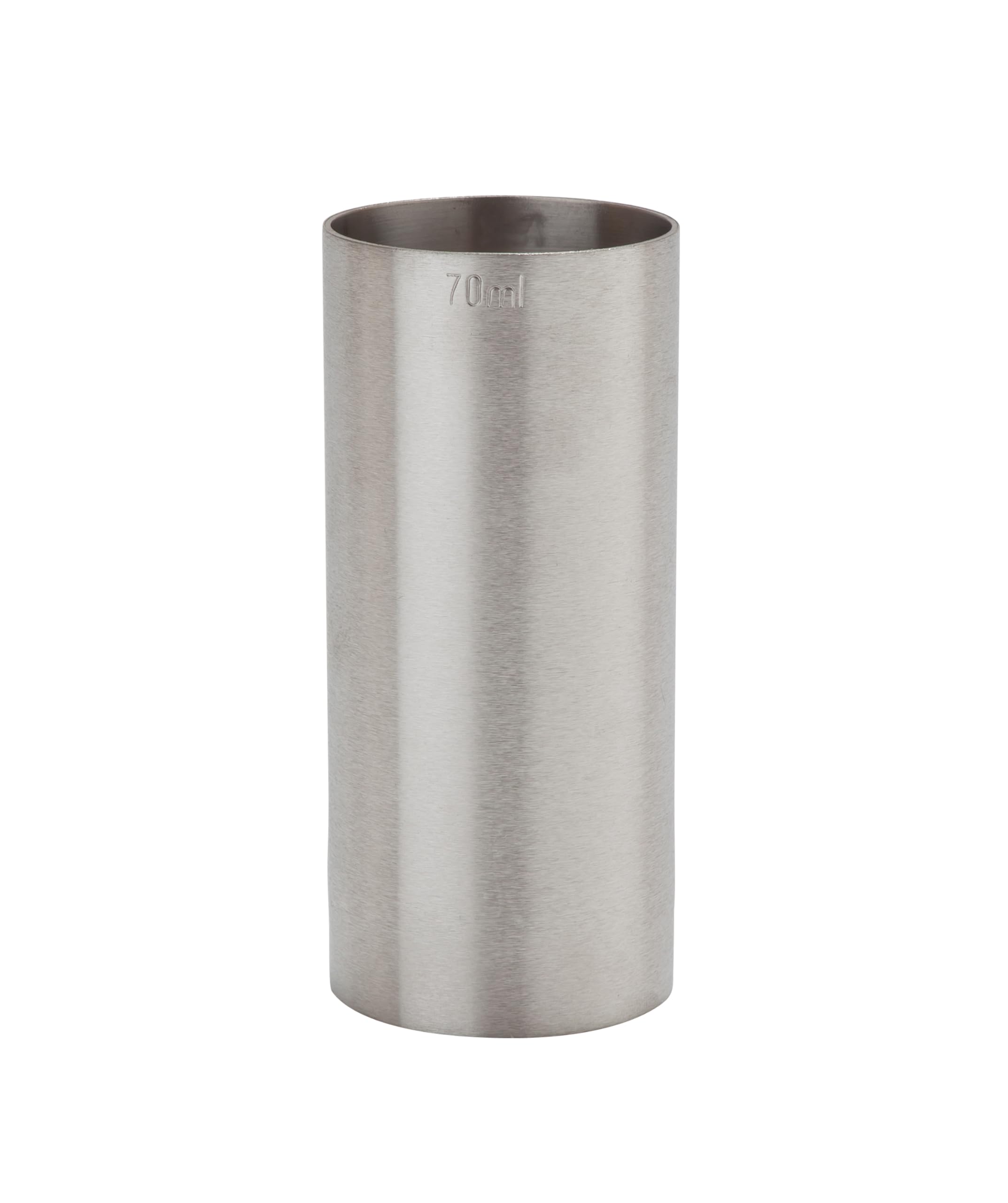 Beaumont Stainless Steel Thimble Measure 70ml CE Marked - Accurate Sizing for Large Cocktail Portions - Durable Construction - Clearly Labelled - for Bars