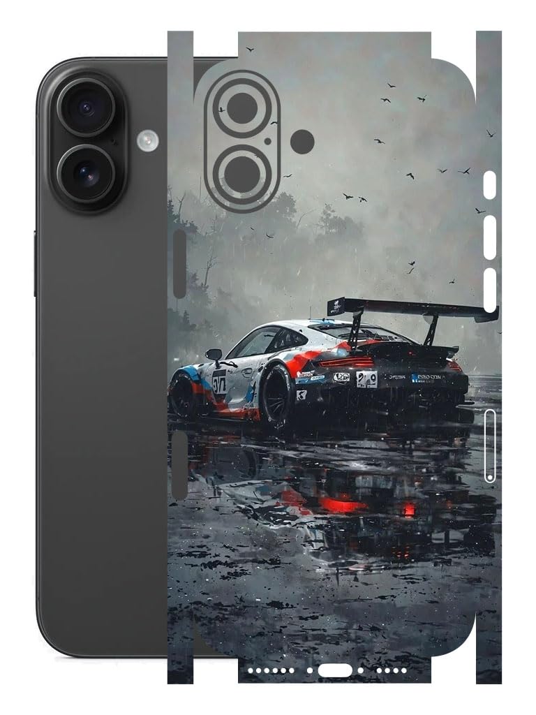 AtOdds Full Body Skin Wrap Compatible with iPhone 16 Plus - Wanted | Premium Back Screen Guard Protector, Precision-cut Skin Sticker with Scratchproof Matte Finish, Peels off with zero residue-image-48