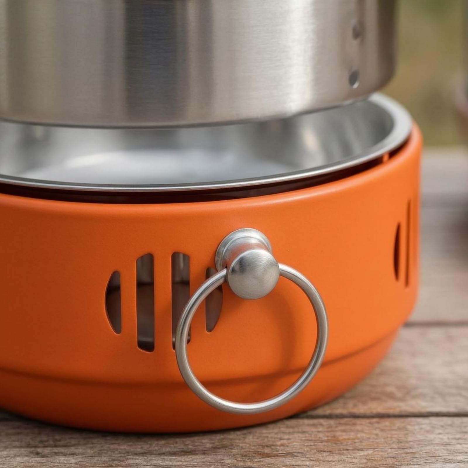 Griglia a Carbone Portatile con Corpo in Acciaio Inox per Campeggio E Picnic con Manico Griglia da 158 Cm Adatta per Uso Allaperto, Naturale
