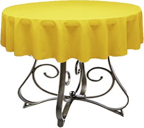 Miniatura 3 de Ks Linens Mantel redondo de poliéster de 58 pulgadas, disponible en más de 40 colores de tendencia. Perfecto para restaurantes y bodas. Elige entre