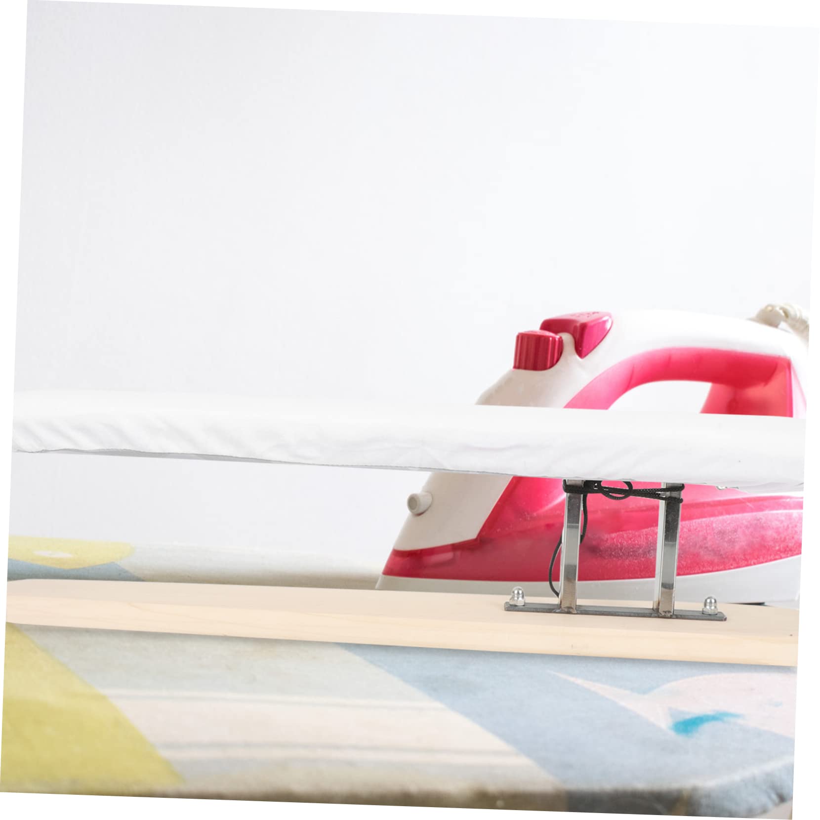 PartyKindom Tabla de Planchar Soporte Estable, Tamaño Pequeño, Superficie Transpirable Resistente a Altas Temperaturas, Práctica para Hogar y Planchado de Ropa, Taburete Portátil para Uso