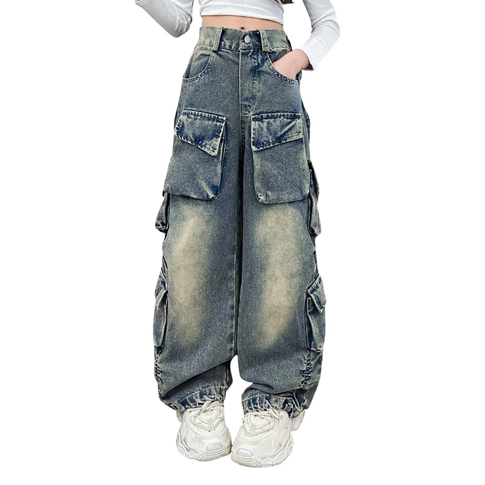Genérico Pantalones niña Joggers algodón orgánico Suave ecológico Transpirable para Diario Juego Colegio cómodo elástico tierno Moda Infantil A47