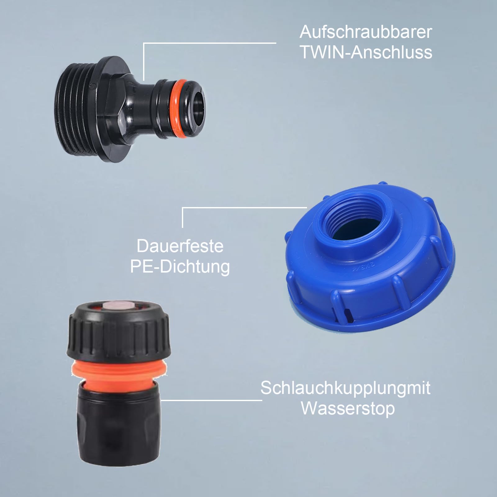 Adapter do napełniania zbiornika na wodę, akcesoria do przyłącza wody do kampera i przyczepy kempingowej, adapter do napełniania pasuje do samochodów kempingowych Gardena