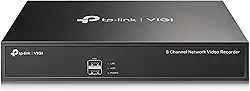 TP-Link GRAVADOR DE VIDEO DIGITAL PARA SEGURANÇA 8 CANAIS VIGI NVR1008H, Cor: Preto