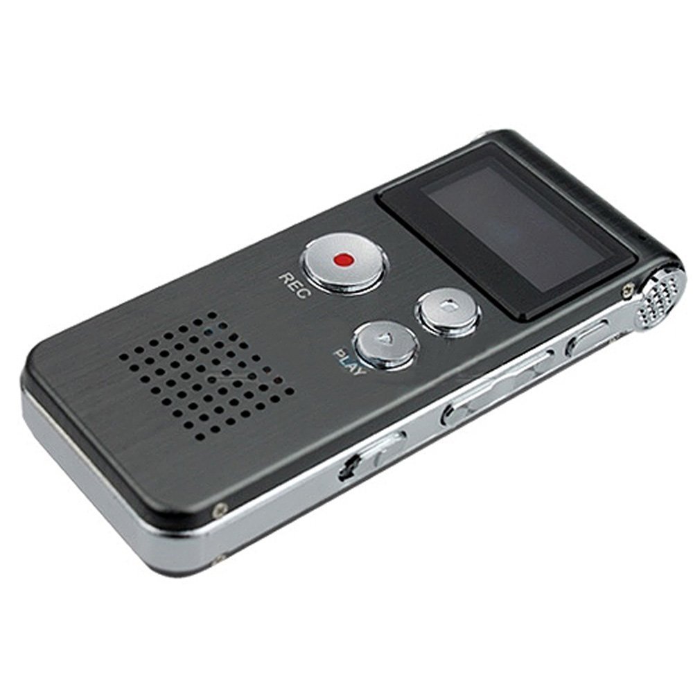 VMargera Cred-Deal Steel 4gb Digital Voice Recorder 650hr Dictaphone Mp3 Player Rechargeable