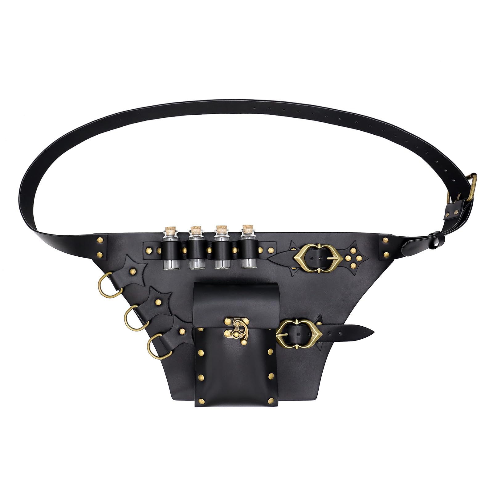 Cinturón punk medieval simple para disfraz LARP y festividades para fiestas de disfraces y accesorio de cintura elegante diario