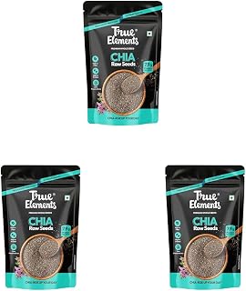 Raw Chia Seeds 500g - Dirt & Stone Free Premium Chia Seeds | 30 days pack | High Fibre & Plant Protein | Helps with Weight Management | Good for Summer Hydration | Super Seeds for Smoothies, Oats & summer Drinks