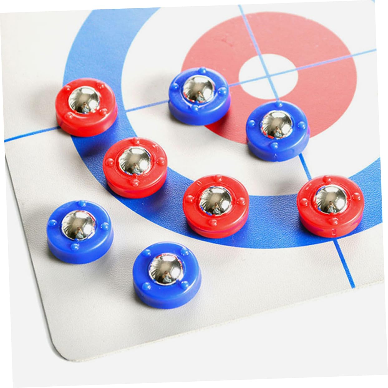 HANABASS 96 Piezas Accesorios para Mesa Shuffleboard Rodillos Mini Juego Curling Pucks Reemplazo para Entretenimiento Familiar y Clubes