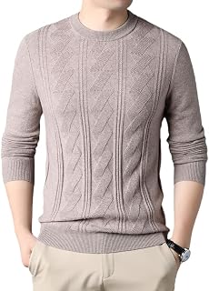 BANLUX Mens Pullover Sweater - Men'S Cashmere Sweater Young And Middle-Aged Round Neck Cashmere High-End Warm Winter Clothes.
