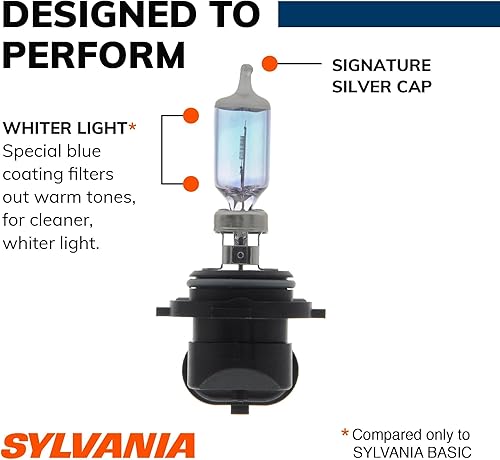 Miniatura 5 de SYLVANIA - 9006 SilverStar - Bombilla halógena de alto rendimiento para faros delanteros, luz alta, luz baja y antiniebla, más brillante en