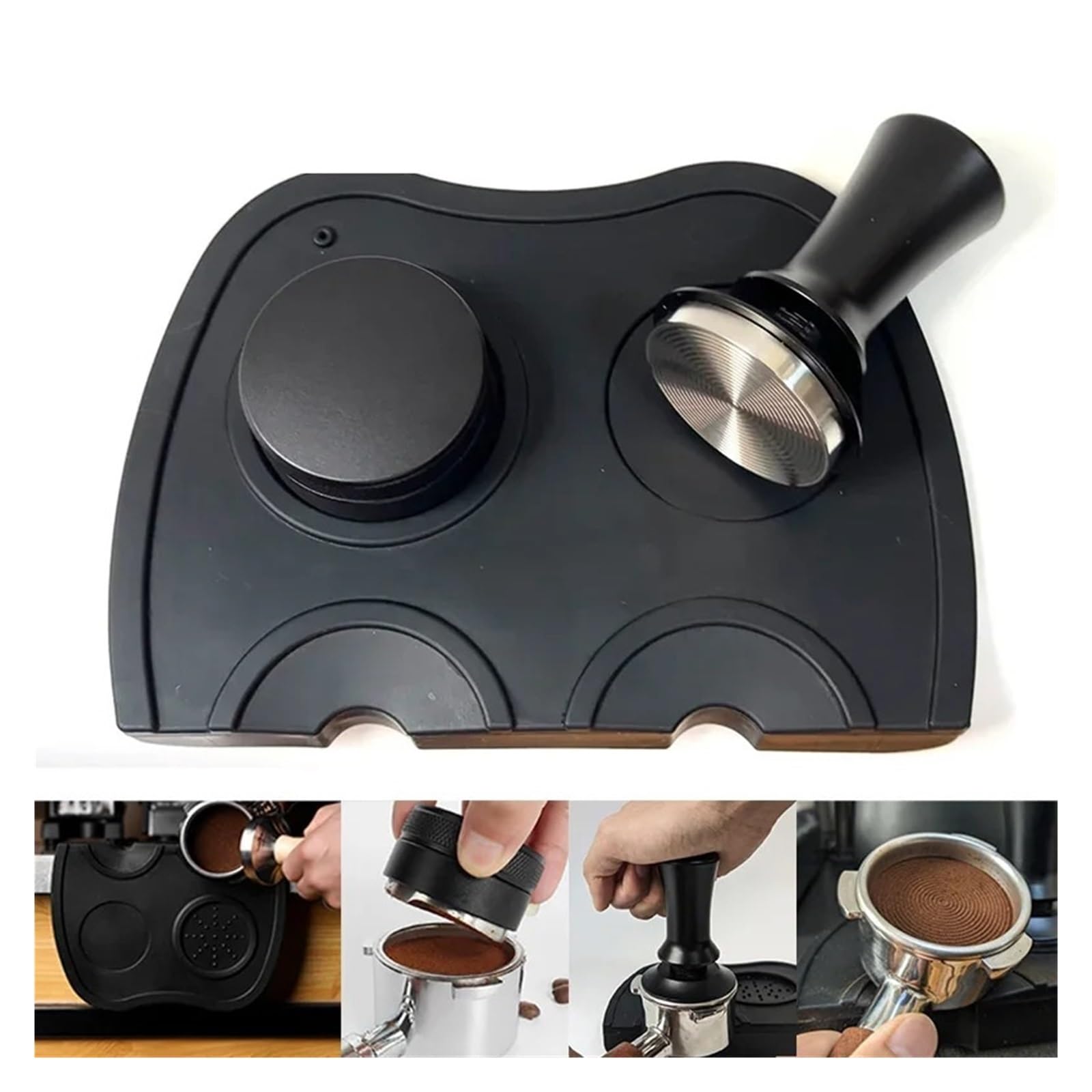 Kit de manipulación café, tapete, resorte acero inoxidable para Café(51mm)