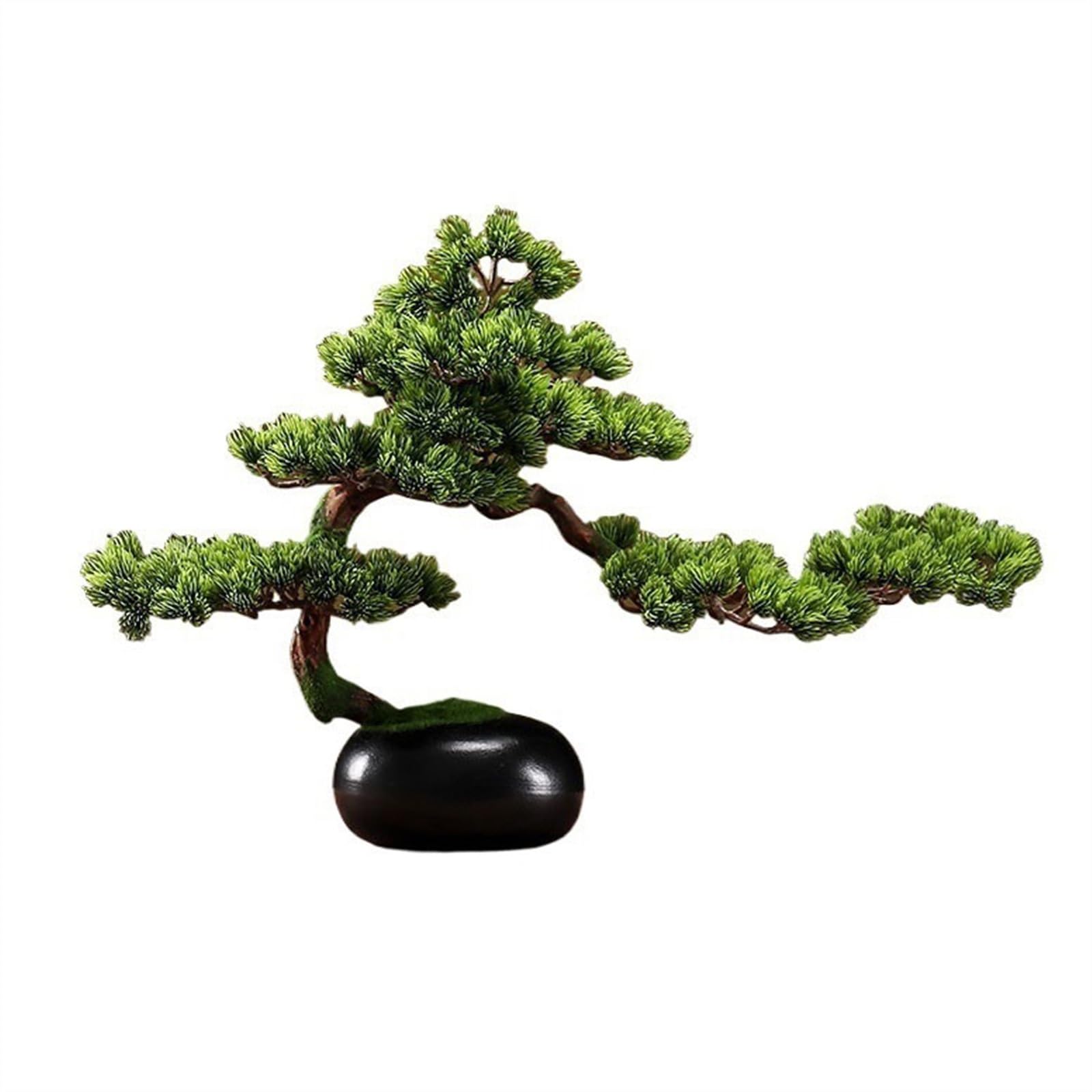 WOTZOV Realistic Artificial Trees, Desktop Potted Plants Fake Trees Hotel Furnishings Artwork Plant Ornaments Indoor Simulation Bonsai Decoration,Bonsai Deco