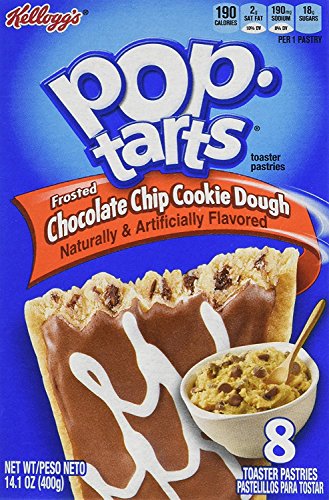 Pop-Tarts Toaster Pastries, Frosted Chocolate Chip Cookie Dough, 14.1-Ounce Boxes (Pack of 12)
