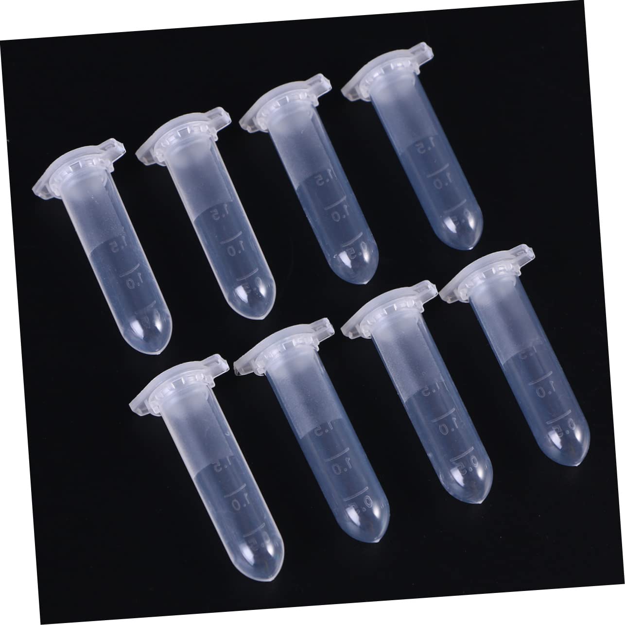 Cabilock Tubo de Centrífuga de 2ml con Base Redonda, Tapa Flexible y Escala Precisa, para Muestras y Uso Artesanal, Plástico, 1000 Piezas