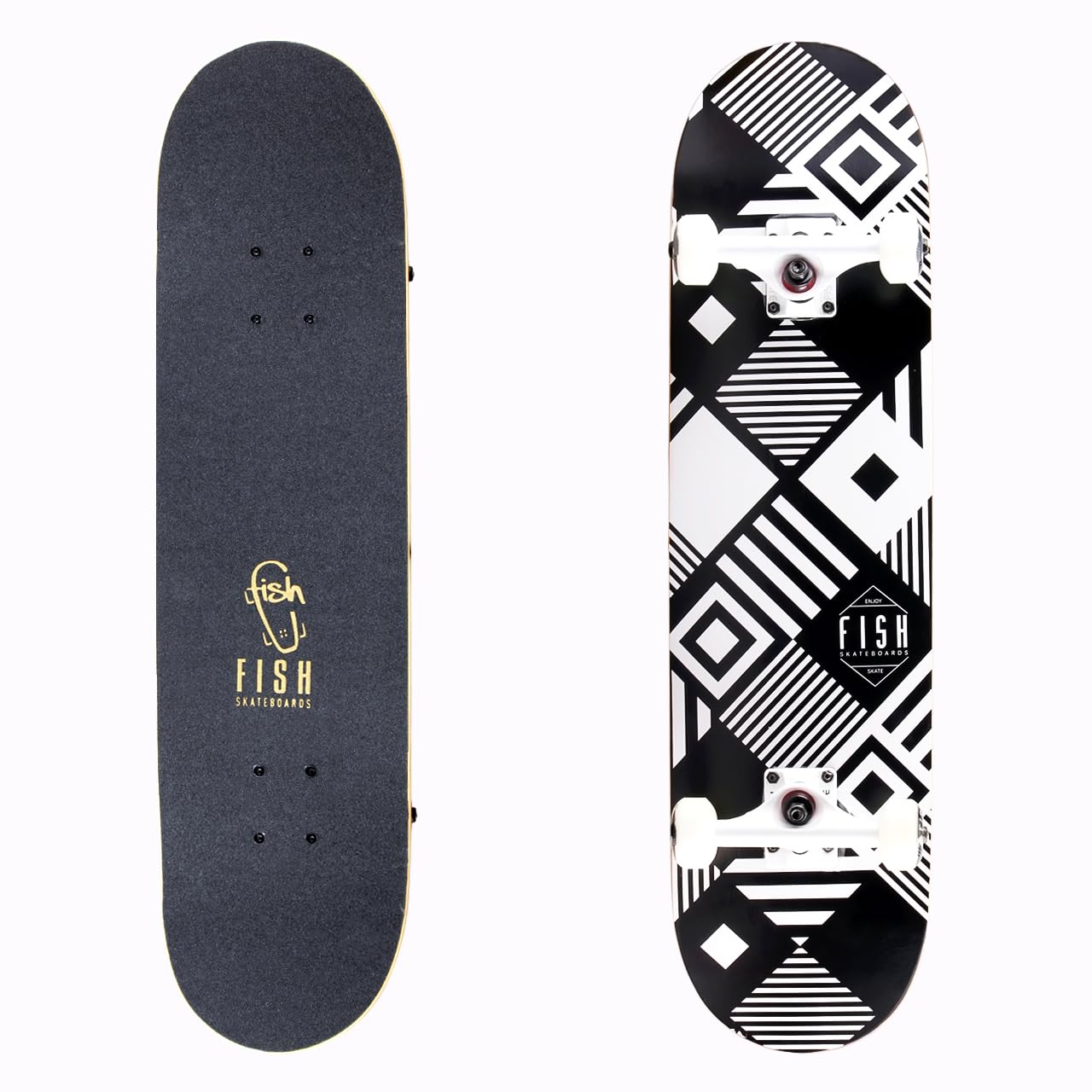 Amazon.co.jp: FISH SKATEBOARDS 標準スケートボード、コンプリート
