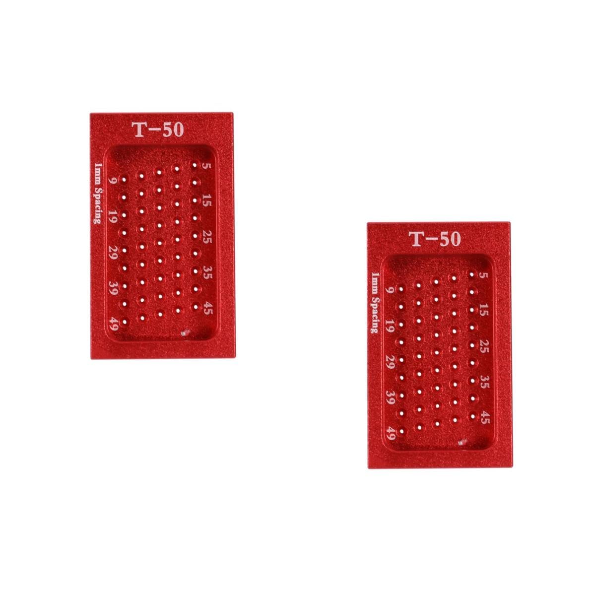 jojofuny 2pezzi Righello Per Marcatura Strumento Di Misurazione Per Falegname Rosso Utensile Di Precisione Per Progetti Di Falegnameria e Posizionamento