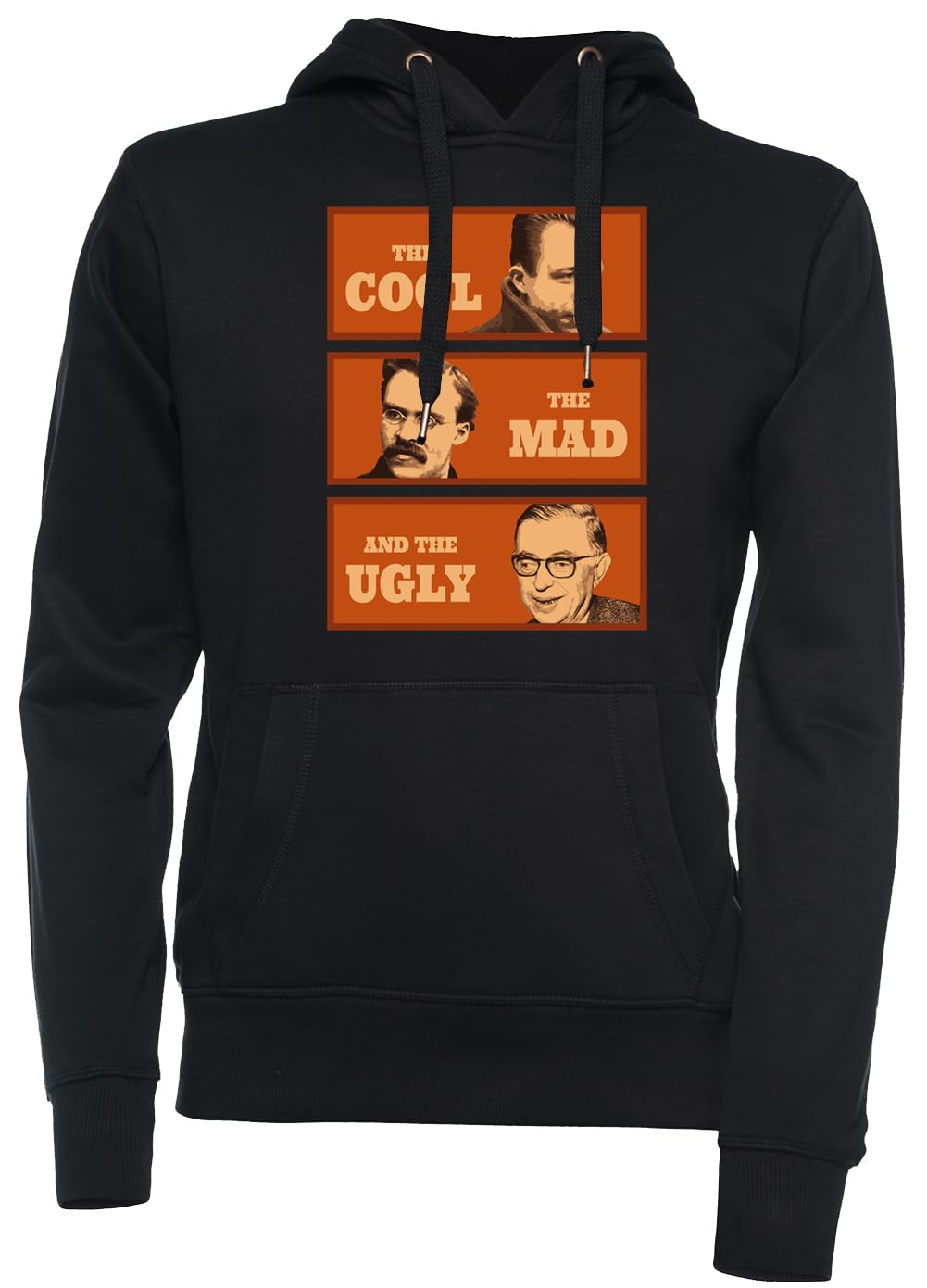 Running Man Unisexo Sudadera con Capucha Negro