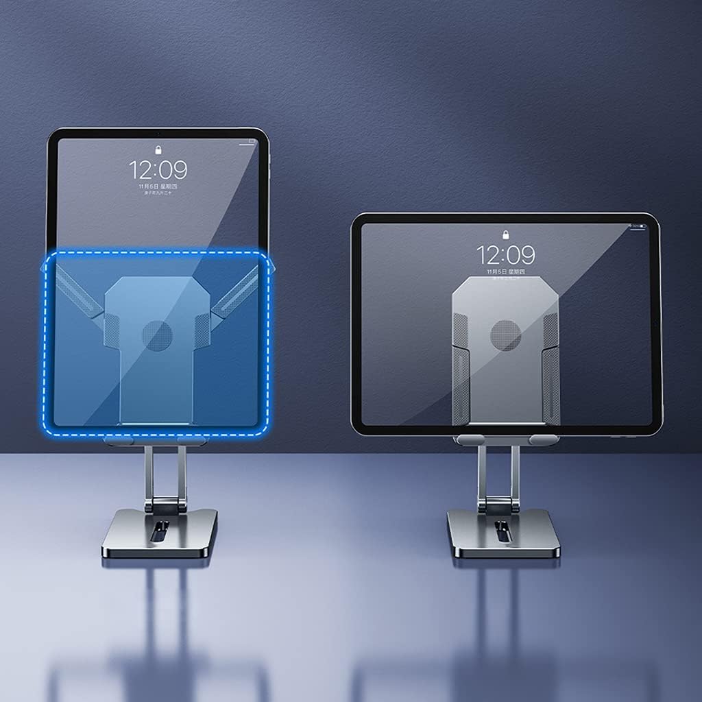 Adjustable Foldable Height Angle Phone Holder Foldable Cell Phone Stand Pad Holder Unisex Aluminum Dock