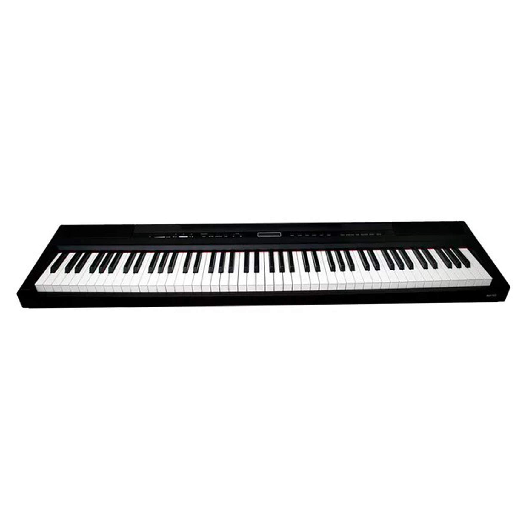 FBT E-Chord SP10 BLK - Pianoforte digitale ad 88 tatsi pesati Nero + FBT WS10 BLK - Supporto in legno con pedaliera fissa a tre pedali, Nero.
