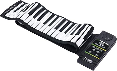 Handrollentastatur XTLbaofu tragbare Verdickung SchlA ssel groAYvolumige Silikon  geeignet fA r das Musiklernen Praxis