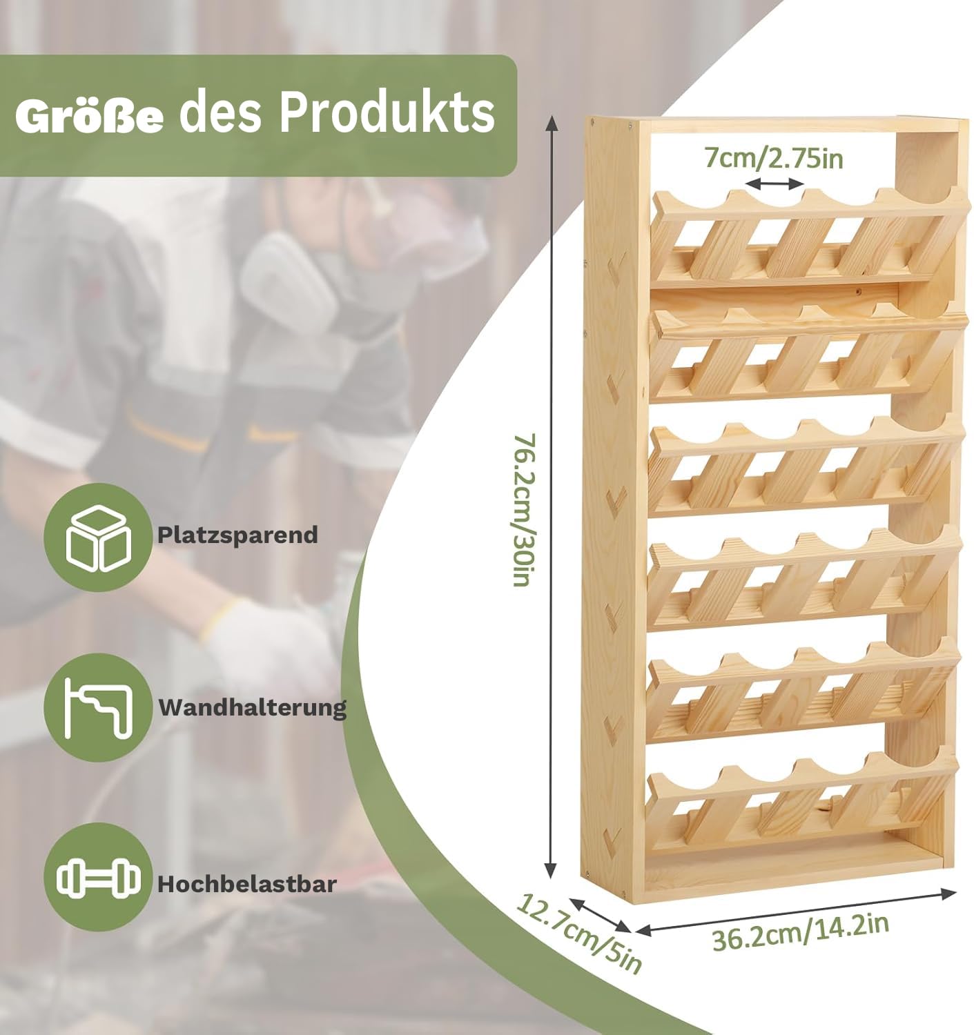Scaffale organizer per bombolette spray, supporto per bombolette spray, supporto per bottiglie spray da parete, per organizzare mensole