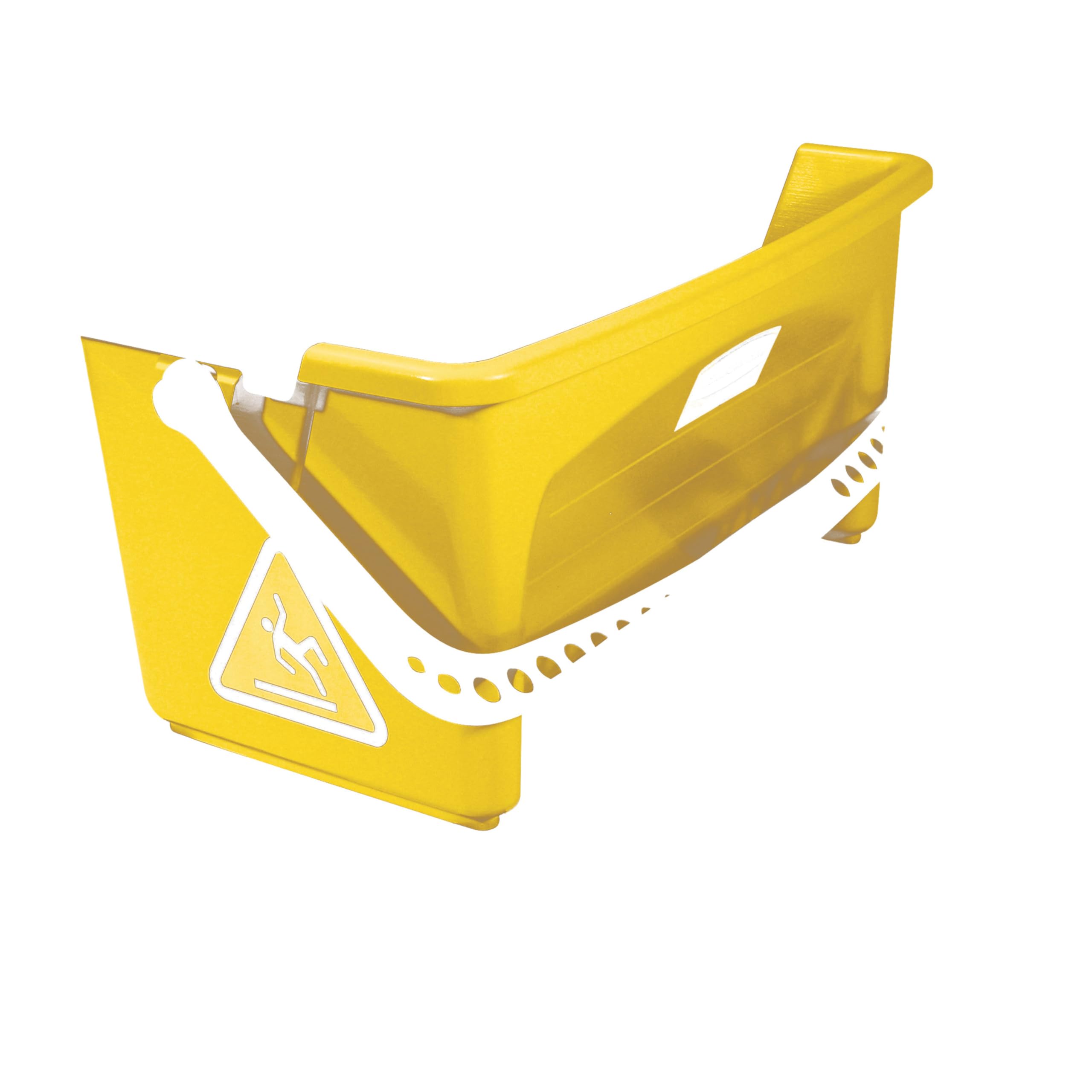 Rubbermaid Commercial Products Seau HYGEN 66 cm avec Presse Intégrée Jaune – Système Essorage sans Contact pour Nettoyage Professionnel Intensif – FGQ90088YEL