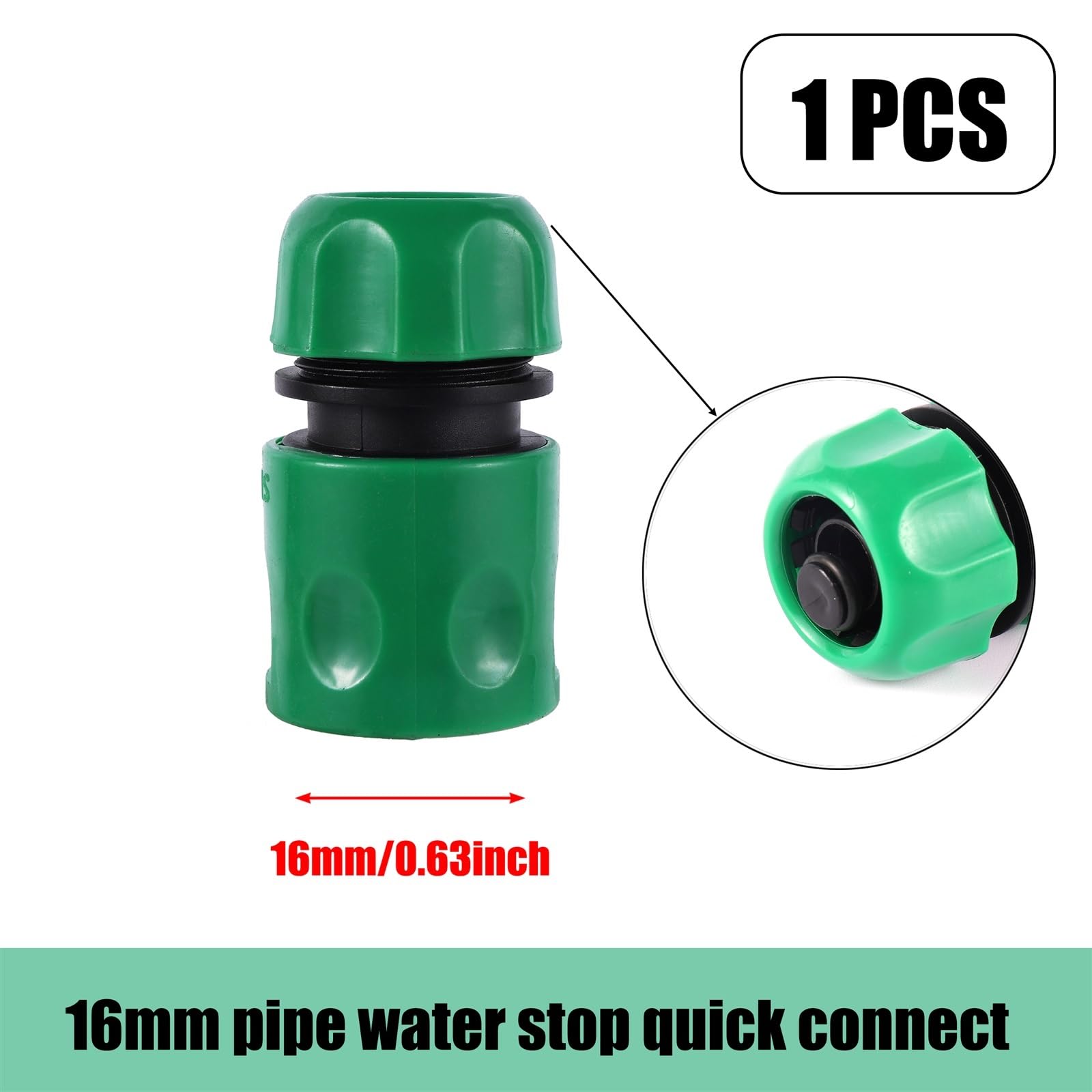 Hooshing 2 adattatori per tubo da giardino da 3/4 NPT maschio a 3/4