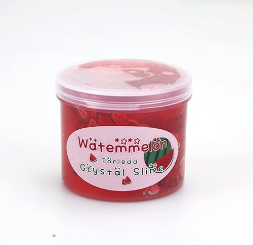 Miniatura 8 de FLIPNEX Masilla de cristal de limo transparente verde kiwi suave arcilla de gelatina no pegajosa prefabricada para niñas y niños limo de burbujas