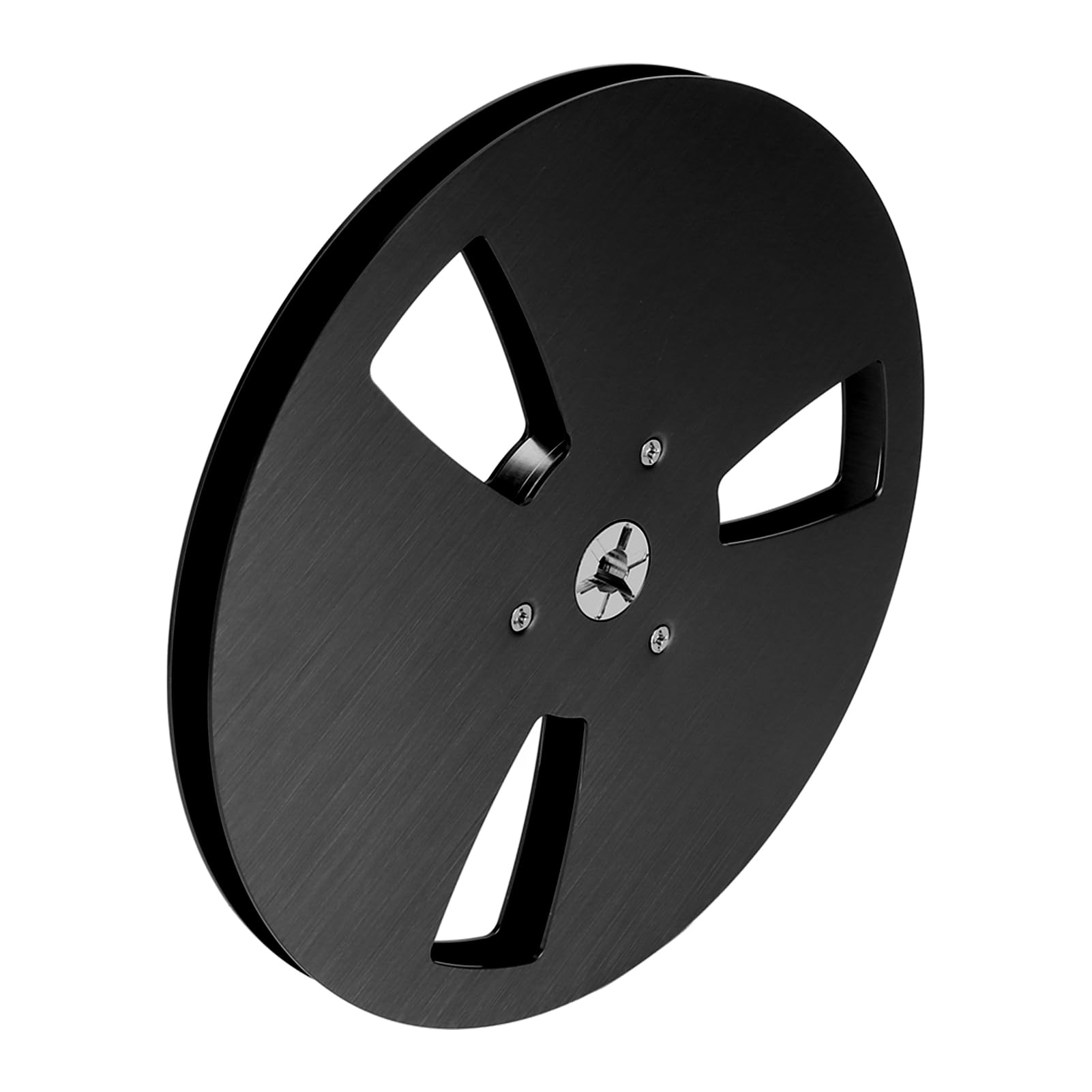 Leere Bandspule, 7 Zoll Offene Spule, Audio-Aluminium-Aufwickelspule, Recorder, Zubehör, Öffnungsmaschine, Teileöffner, Leere Platte für (Schwarz)