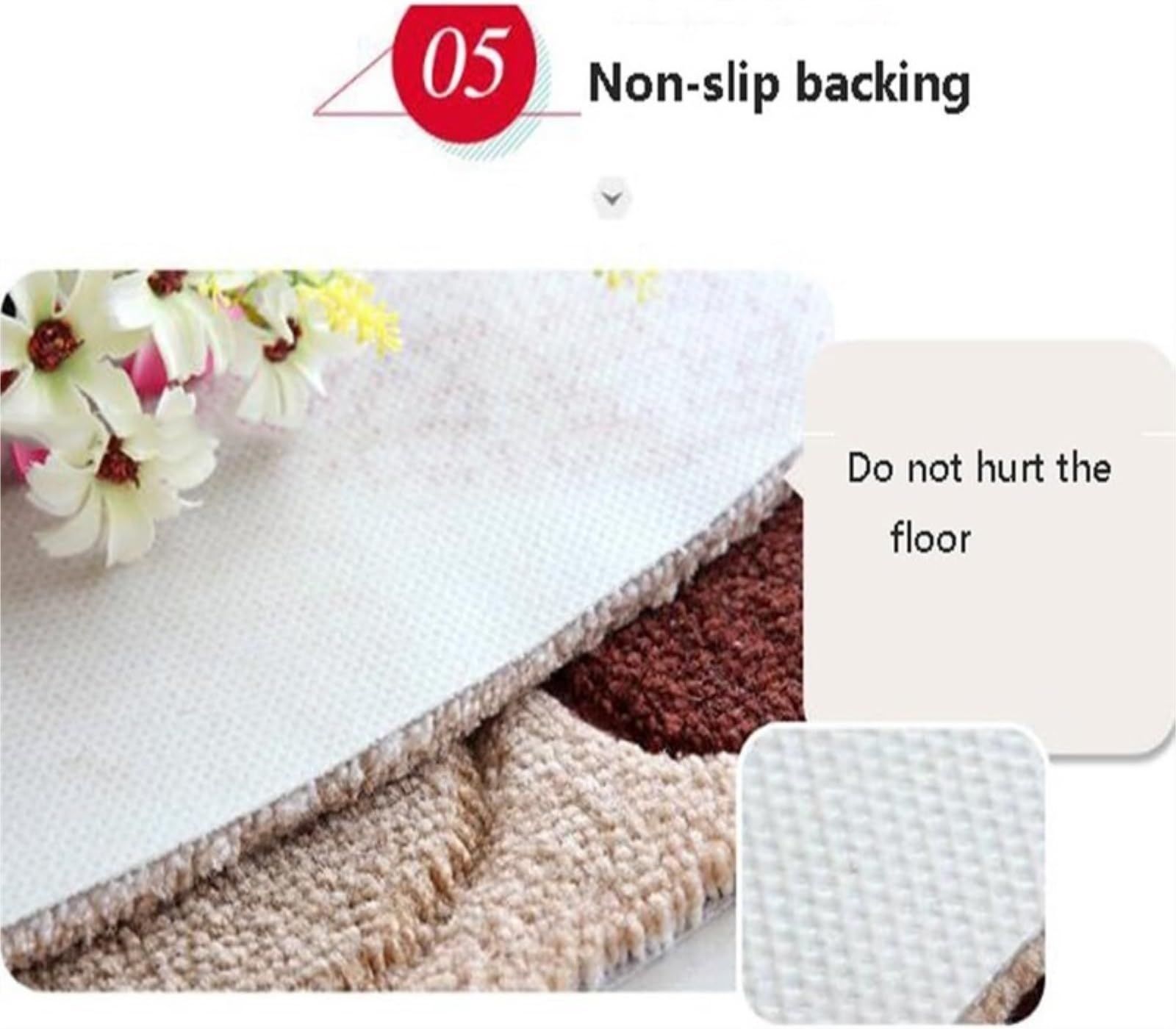 Zerbino Tappeto da Bagno Tappeti in Microfibra per Tappetini Assorbenti Antiscivolo Pavimento per L'Ingresso(E,78x118cm(30x46))