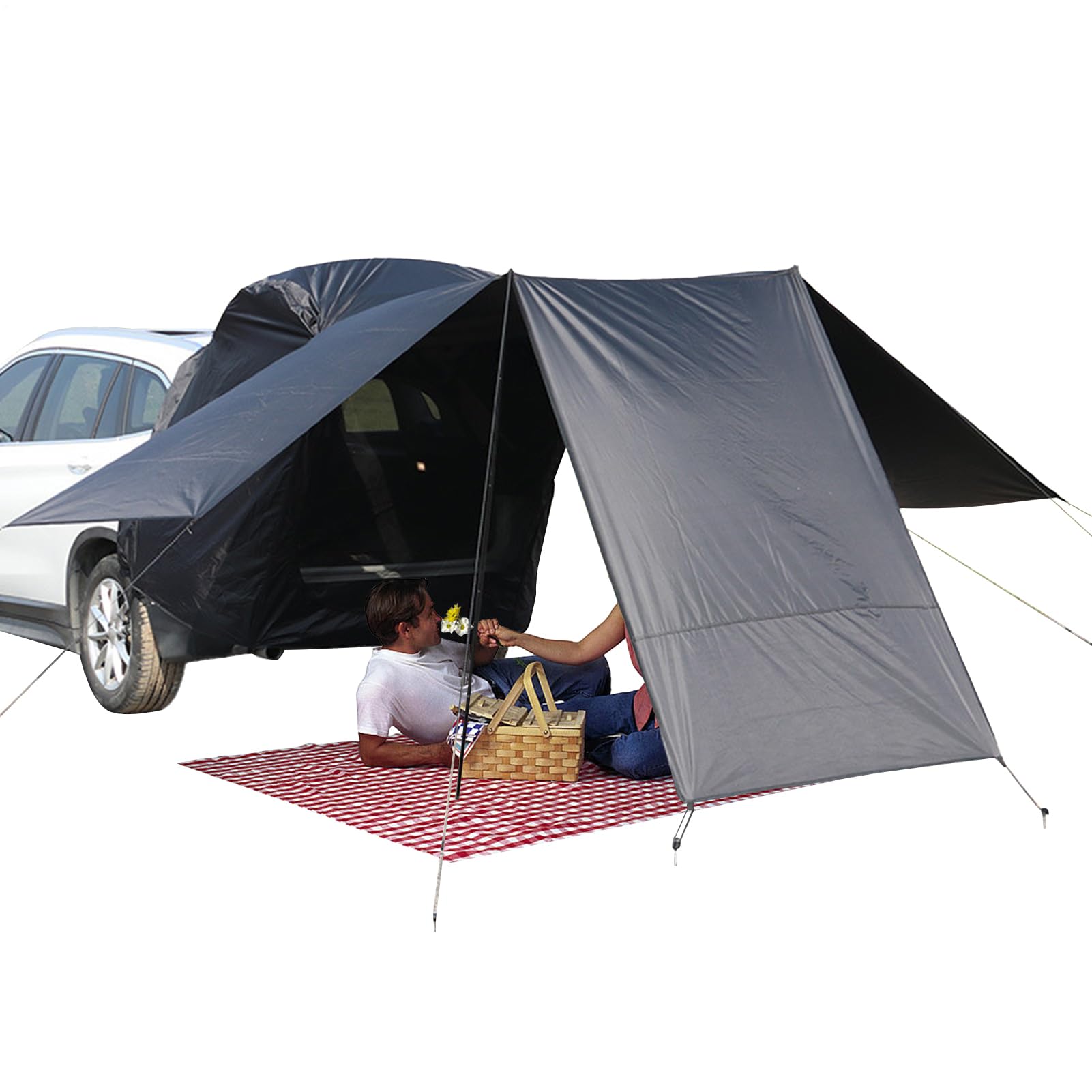 Für Auto SUV - Geräumiger Campingplatz für Familien mit 5-8 Personen | Campingplatz für Veranden, Sonnenschild für Universalfahrzeuge für LKW für | Canomagia Schatten wasserdicht