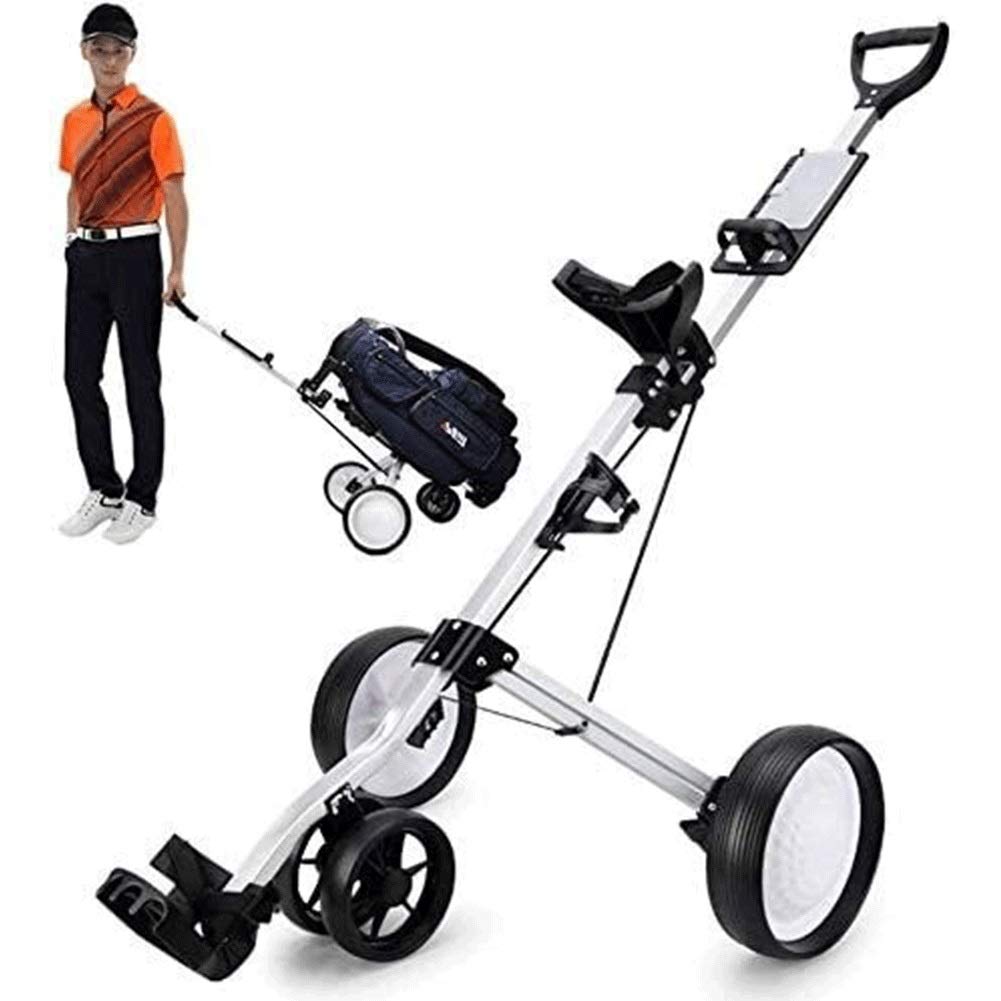 Buy LIUCHUNYANSH Golf Push Cart Golf Trolley Golf Trolley 4 Wheel Golf