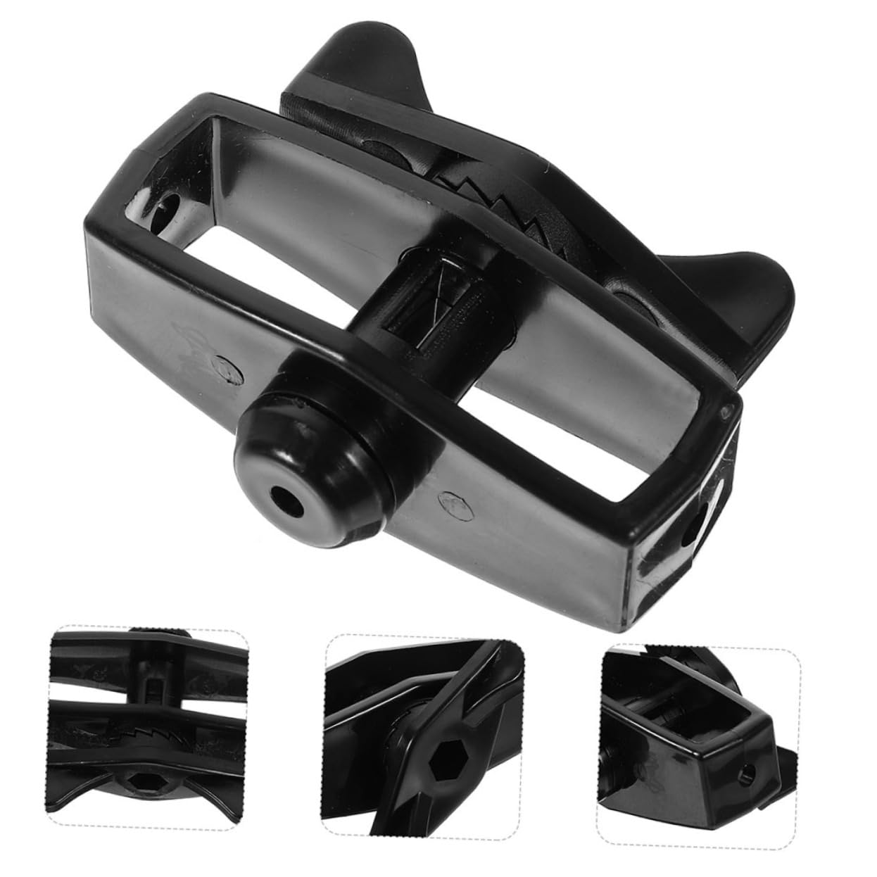 Operitacx 4 Set Connettore Di Serrata Del Filo Recinzione Tenditore Arredamento Esterno Il Filo All'aperto Corda Tenditori A Fune Tenditori in Filo Di Ferro Abs Nero 12 Pezzi * 4