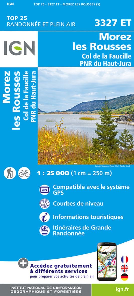 Morez / Les Rousses / Col de La Faucille (3327ET): 1:25000 (TOP 25)