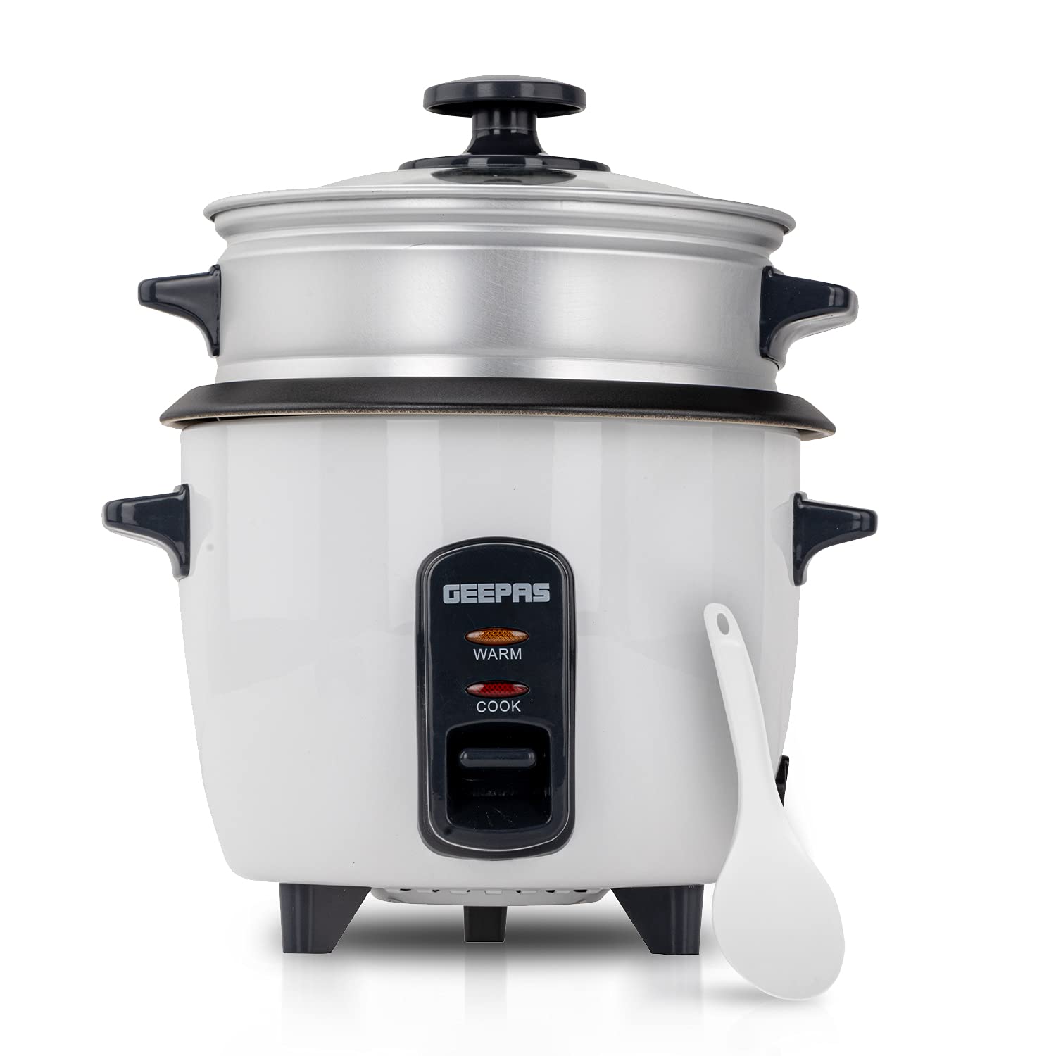 Geepas Rice Cooker & Steamer with Keep Warm Function, 600ML 350W