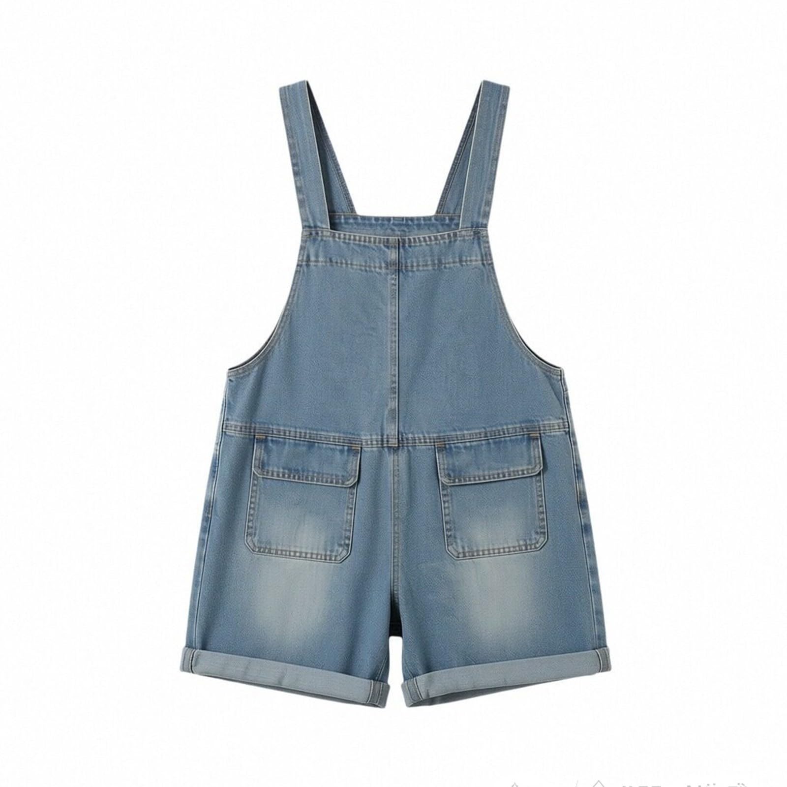 Kurze Latzhose Jeans,Mädchen Overall Sommer,Baggy Jean Jumpsuit mit Taschen,Verstellbare SchulterträGer,Klamotten Teenager Mädchen Trend Set für Aktivitäten zu Hause oder am Strand.