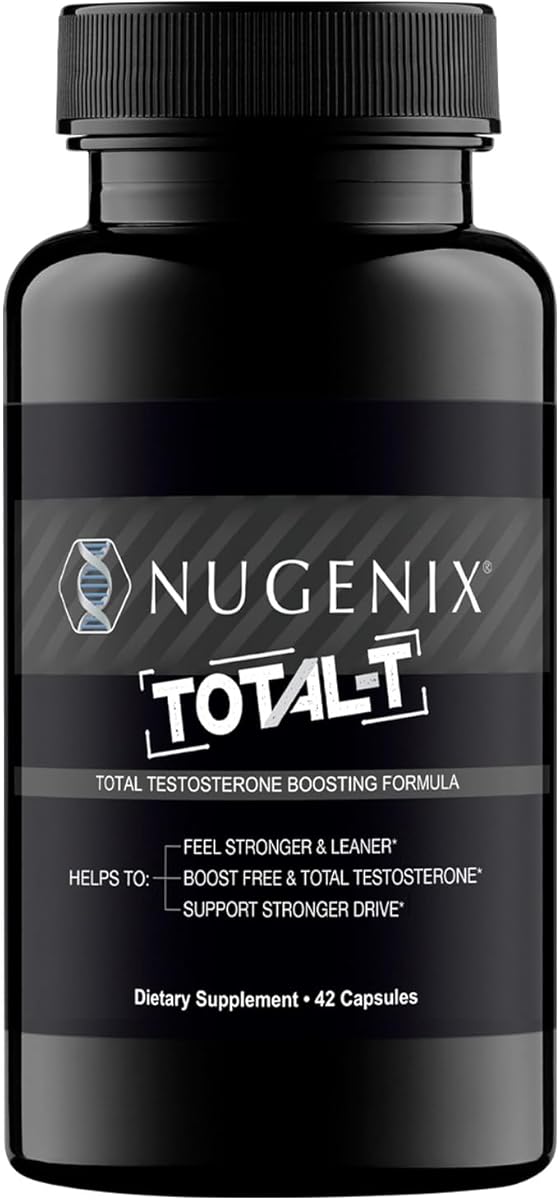 Nugenix Total-T, Free and Total Testosterone Booster Supplement for Men, 42 Count