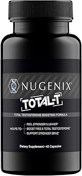 Nugenix Total-T, Free and Total Testosterone Booster Supplement for Men, 42 Count