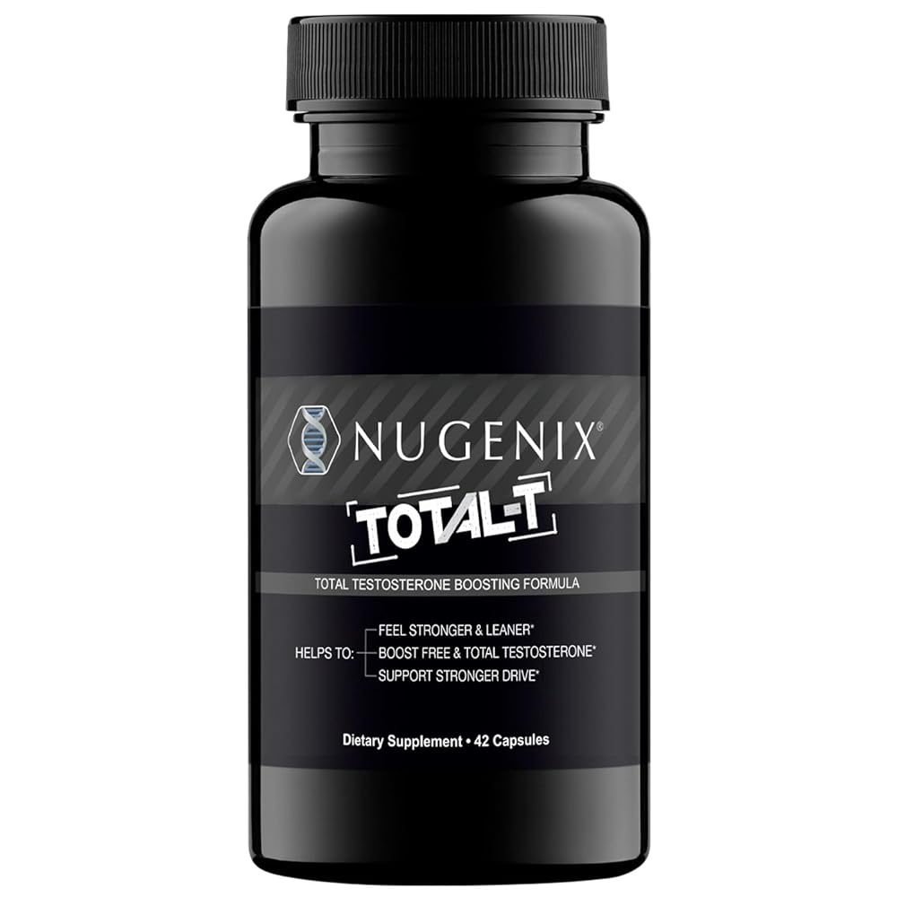 Nugenix Total-T, Free and Total Testosterone Booster Supplement for Men, 42 Count