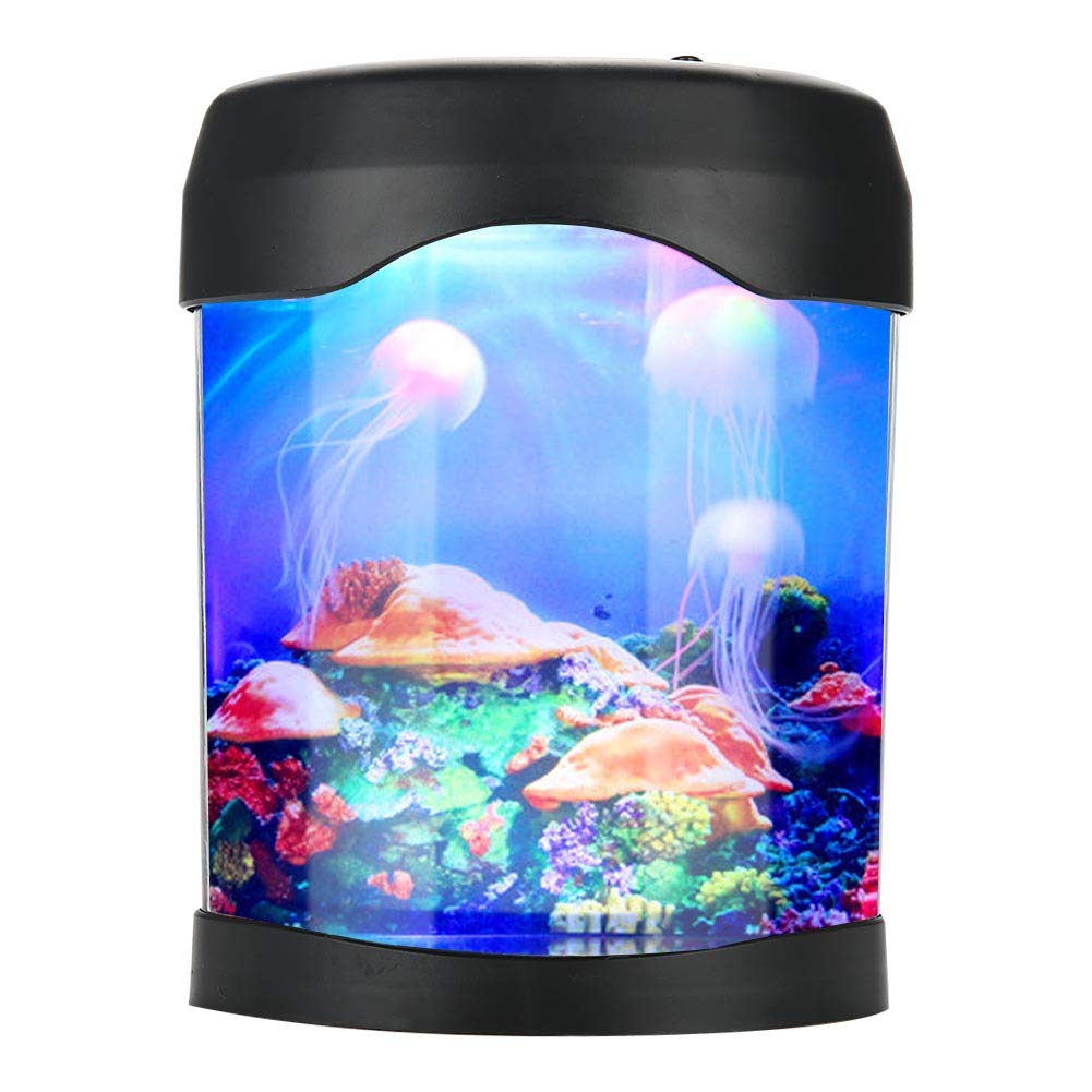 Lampe de méduse de bureau Haofy avec veilleuse LED à changement de couleur
