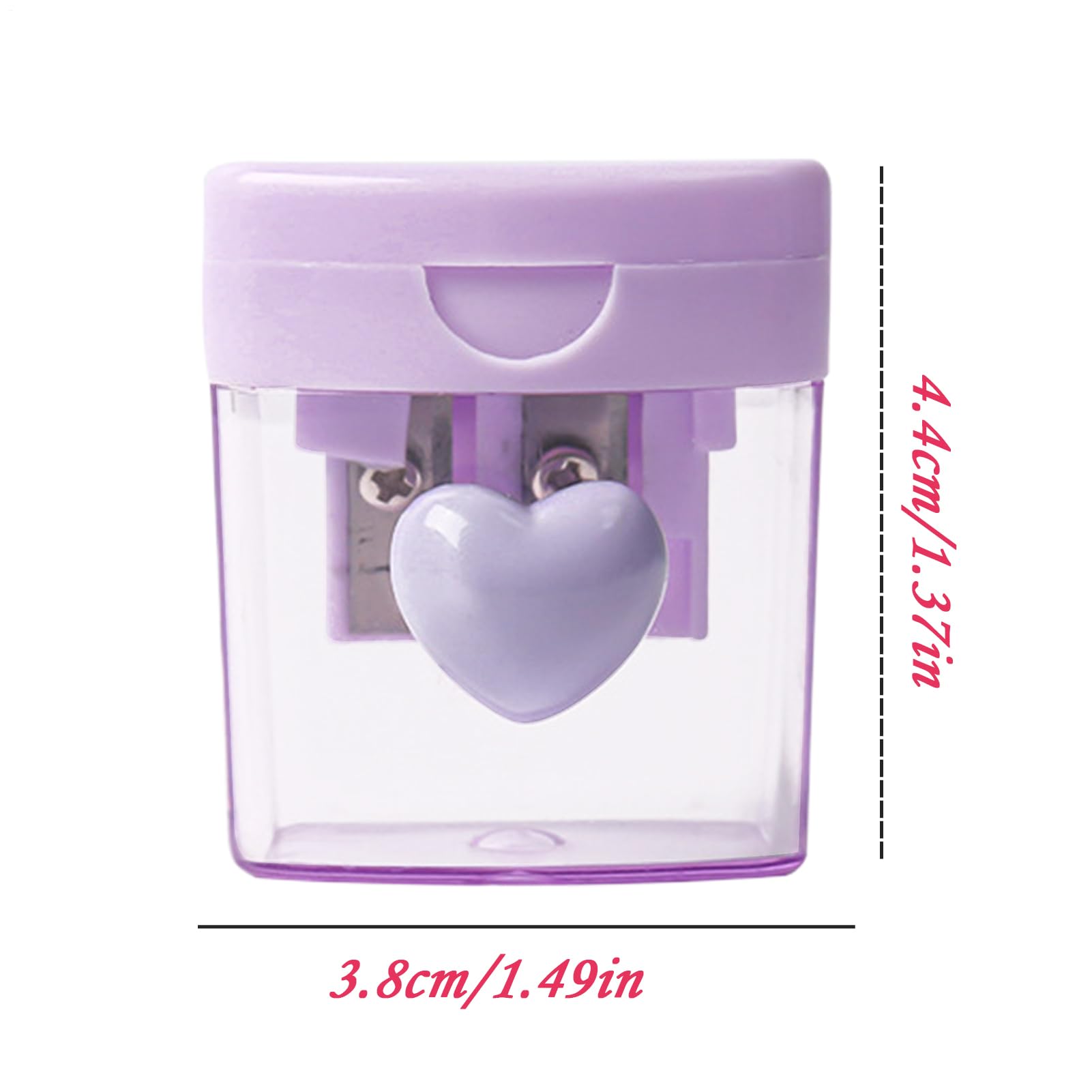 Temperamatite Manuale Doppio Foro Portatile con Coperchio Colorato | Temperamatite per matite colorate Per Scuola, Bambini, Classe, Artisti, Uffici, Casa, Disegno, Asilo, Trucco, Viaggio,