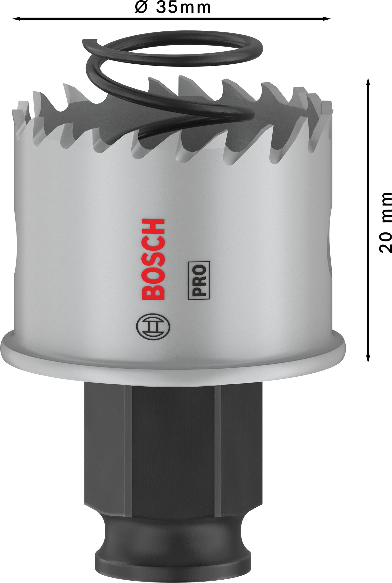 Bosch 1x PRO Sheet Metal Power Change Plus Delik Açma Testeresi (Paslanmaz Çelik Saclar, Çelik Saclar, Ø 35 mm, Professional Aksesuar Döner Matkap/Vidalamalar, Darbeli Matkap/Vidalama)